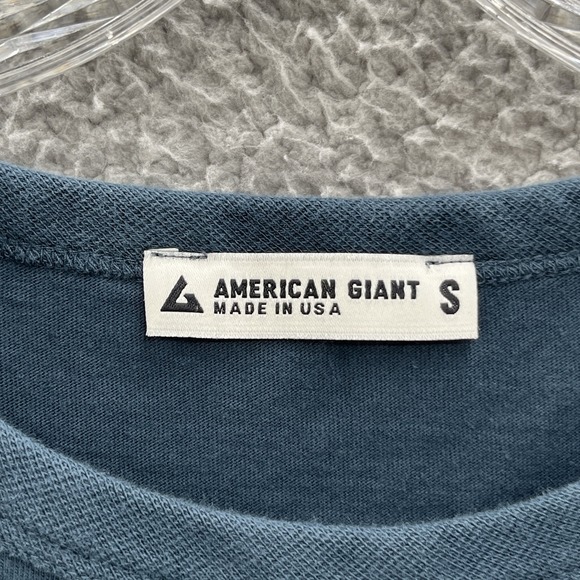 American Giant Dress Women Small Green Cotton Casual T Shirt Side Slit Long Midi - Picture 5 of 11